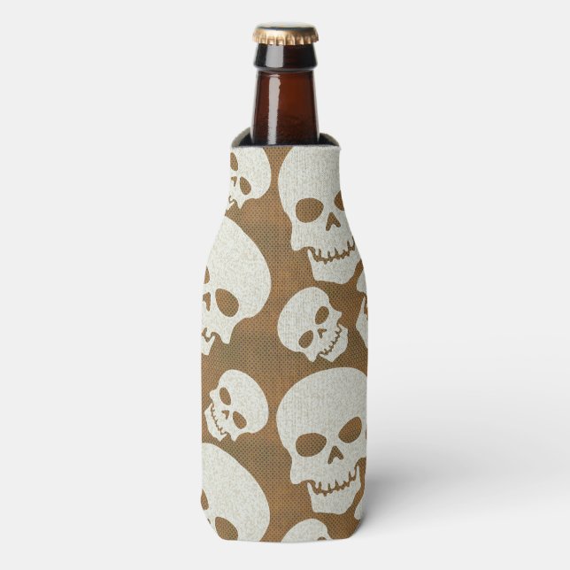 Enfriador De Botellas Diseño de patrones gráficos de cráneo (Frente de la botella)