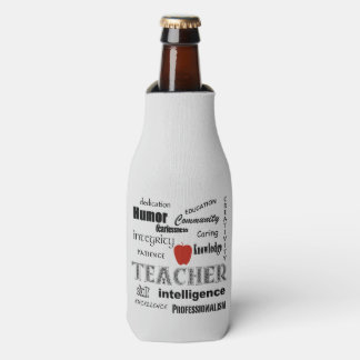 Enfriador De Botellas Diseño de texto del Orgullo del Maestro - Apple Ro