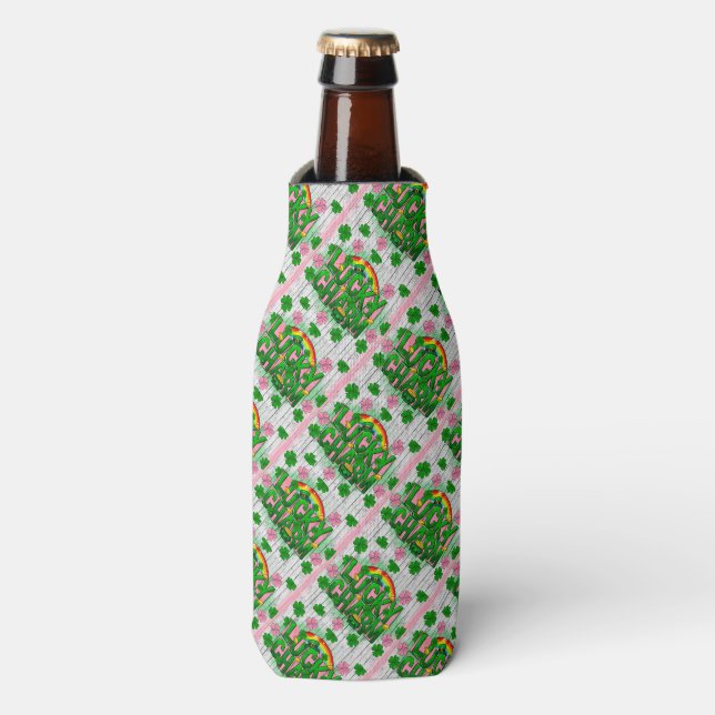 Enfriador De Botellas Diseño del Día de San Patricio (Frente de la botella)