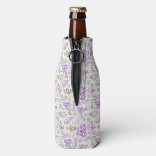 Enfriador De Botellas Divertidos patrones de paisley pastel