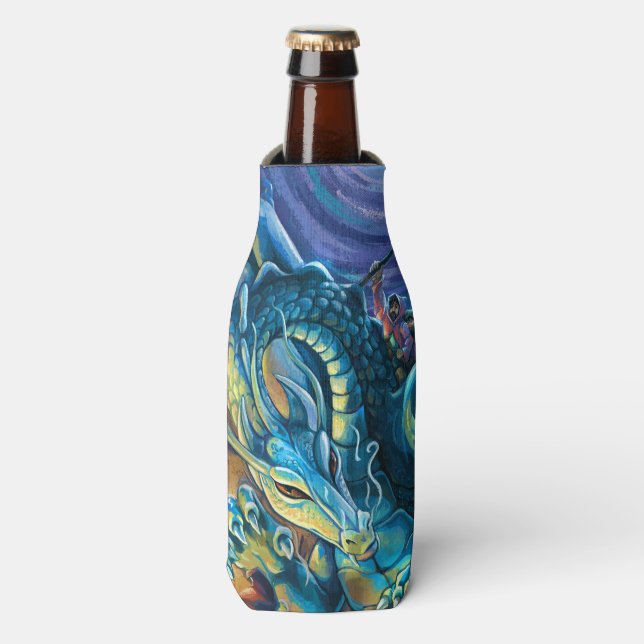 Enfriador De Botellas Dragon Rider Poster (Frente de la botella)