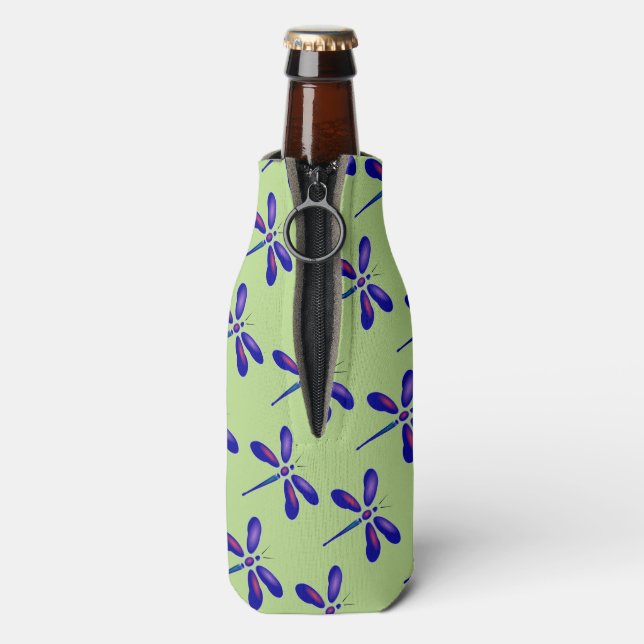 Enfriador De Botellas Dragonfly Digital Art (Reverso de la botella)