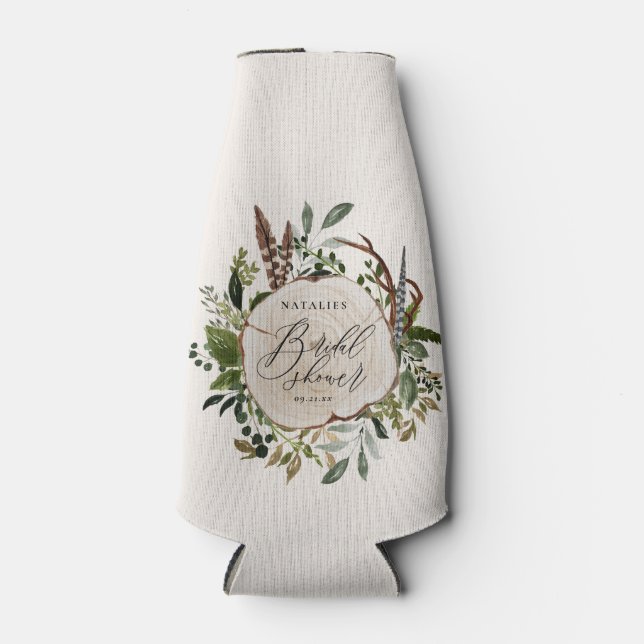 Enfriador De Botellas Ducha de matrimonio botánica de granero rústico (Anverso)