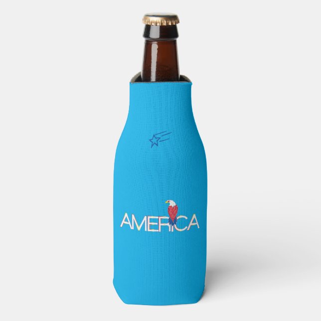 Enfriador De Botellas Eagle Heart America (Frente de la botella)