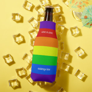 Enfriador De Botellas El amor es amor: Desfile del Orgullo Gay Arcoiris