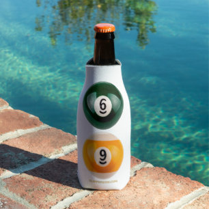 Enfriador De Botellas El billar duro 69 de SlipperyJoe con una bola de b