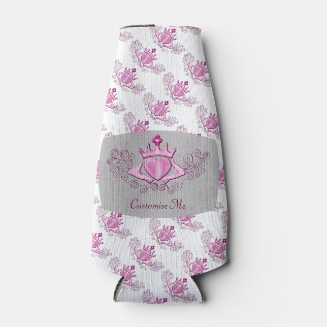 Enfriador De Botellas El Claddagh (Rosa) (Anverso)