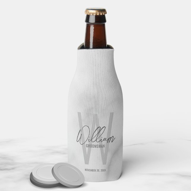 Enfriador De Botellas El nombre de Groomsman personalizado con guión de  (Subido por el creador)