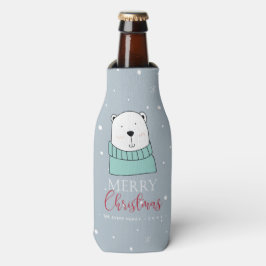 Enfriador De Botellas El oso de los Navidades modernos personalizados