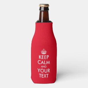 Enfriador De Botellas El personalizado divertido guarda calma y su
