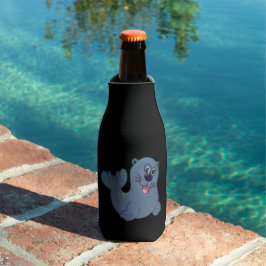 Enfriador De Botellas El Sello de Tela En Zazzle Personaje Logo Mascota