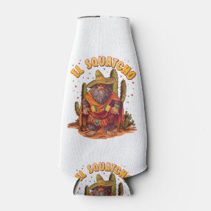 Enfriador De Botellas El Squatcho Bigfoot con Maraca, Sombrero y Ponc
