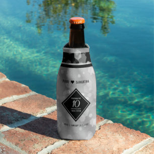 Enfriador De Botellas Elegante 10° Aniversario del Boda Tin