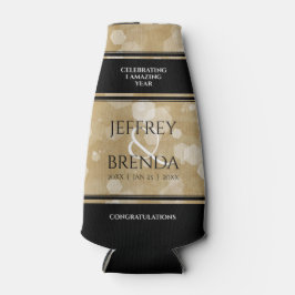 Enfriador De Botellas Elegante 1er aniversario de Boda de papel