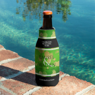 Enfriador De Botellas Elegante 66º aniversario del Boda Titanita