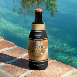 Enfriador De Botellas Elegante 7.º 22.º 49° Aniversario del Boda de Cobr