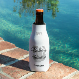 Enfriador De Botellas Elegante blanco personalizado 50° cualquier cumple