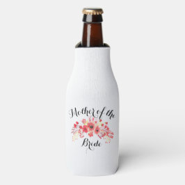 Enfriador De Botellas Elegante Boda de acuarela floral