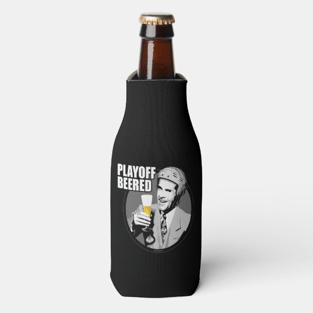 Enfriador De Botellas Emborrachado de playoffs de hockey (Frente de la botella)