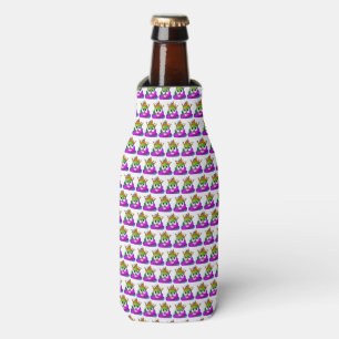Enfriador De Botellas Emoji de la corona del arcoiris de la princesa