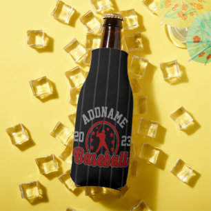 Enfriador De Botellas Equipo de béisbol de jugador de juego con nombre p