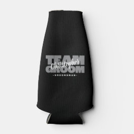 Enfriador De Botellas Equipo Groom Groomsman Nombre Fiesta de bodas Cerv