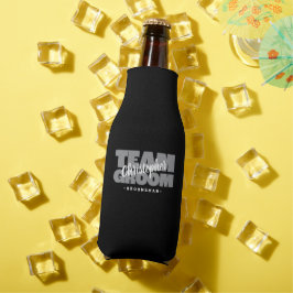 Enfriador De Botellas Equipo Novio Padrino Nombre Fiesta de Boda Cerveza