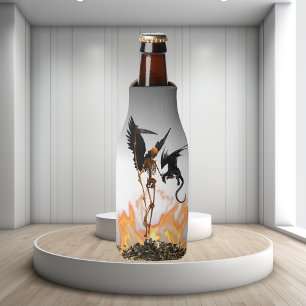 Enfriador De Botellas Esqueleto de Ángel Muerte Dragón