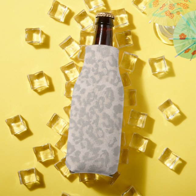 Enfriador De Botellas Estampado de leopardo beige . (Verano in situ)