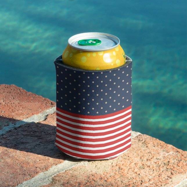 Enfriador De Botellas Estrellas Patrióticas Y Rayas (Piscina in situ)