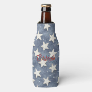 Enfriador De Botellas Estrellas Rojas Azules Blancas Celebran América