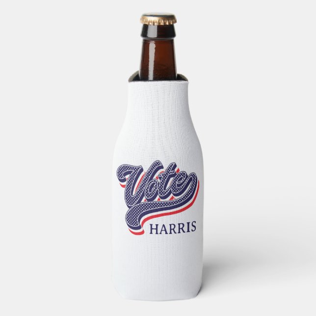 Enfriador De Botellas Estrellas y franjas electorales personalizadas (Frente de la botella)