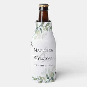 Enfriador De Botellas Eucalyptus Greenery Boda Monograma