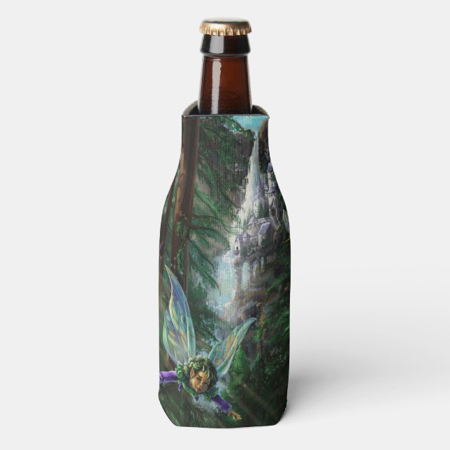 Enfriador De Botellas Fairy and Castles Fantasy Art (Frente de la botella)