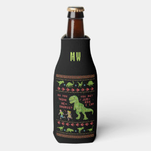 Enfriador De Botellas Falso punto del navidad T Rex del dinosaurio del