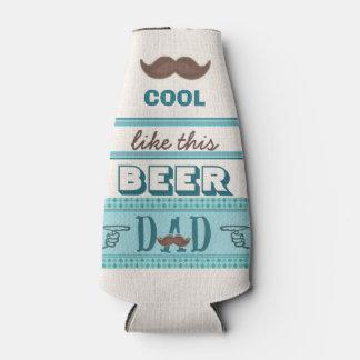 Enfriador De Botellas Famoso Mustache el día del padre mejor papa más fr
