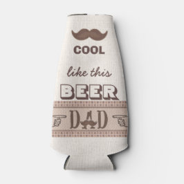 Enfriador De Botellas Famoso Mustache el día del padre mejor papa más fr