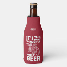 Enfriador De Botellas Famoso Navidad Maravilloso momento para un nombre