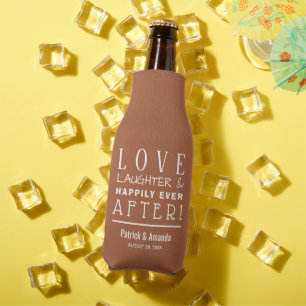 Enfriador De Botellas Felices para Siempre BODA DE TERRACOTA