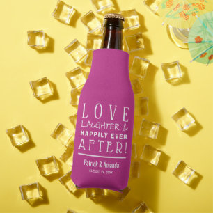Enfriador De Botellas Felices para Siempre Boda ROSA