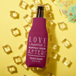 Enfriador De Botellas Felices para Siempre BODAS DE ARÁNDANO