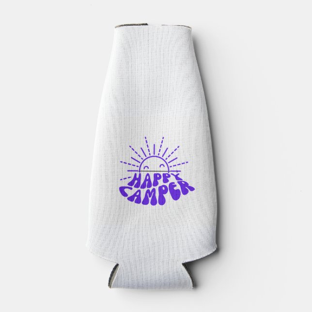 Enfriador De Botellas Feliz Camper en una (Anverso)