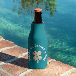 Enfriador De Botellas Feliz Día de San Patricio Shamrock Clover