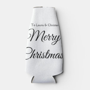 Enfriador De Botellas Feliz Navidad añadir nombre texto regalo personali