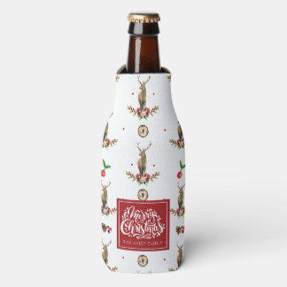 Enfriador De Botellas Feliz Navidad Patrón de ciervos de invierno person