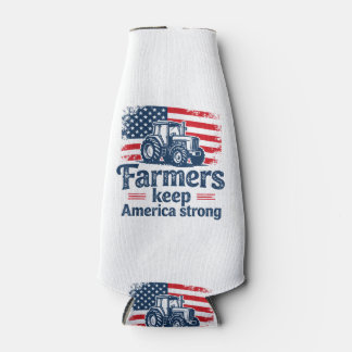 Enfriador De Botellas Feria de agricultores Apoya a tu granjero de cerdo