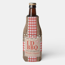 Enfriador De Botellas Fiesta de compromiso Rustic I Do BBQ para parejas