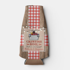 Enfriador De Botellas Fiesta de Compromiso Rústico de Langostinos