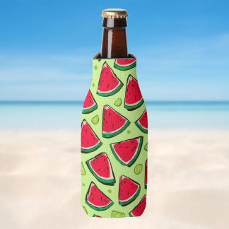 Enfriador De Botellas Fiesta de Rodajas de Sandía | Divertido Patrón de