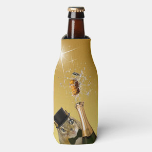 Enfriador De Botellas Fiesta lindo de Noche Vieja del Chipmunk